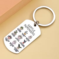 Image 3 of 1Pc Mental Health Keychain - Mental Health Gift, Gentle Reminder Keychain, Daily Belief Motivation Q