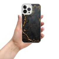 Image 18 of Gold and Black Tattered Texture Gnarled Roots Goth Inspired Clear Case for iPhone®