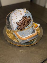 Image 2 of LV Denim Trucker Hat