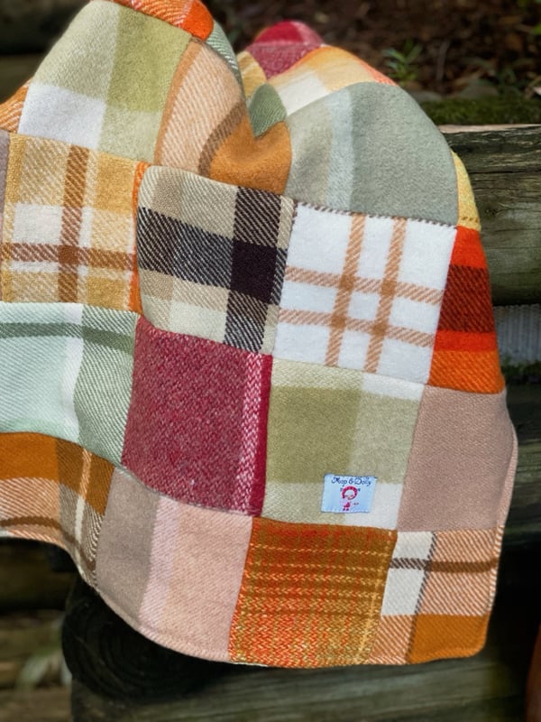 Image of Earthy Patchwork Blanket