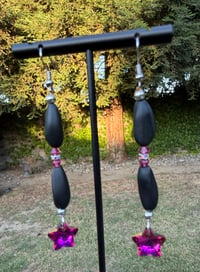 Pink Star Earrings
