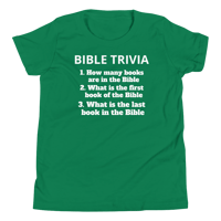 Image 19 of Unisex Youth Short Sleeve T-Shirt (Bible trivia 1)