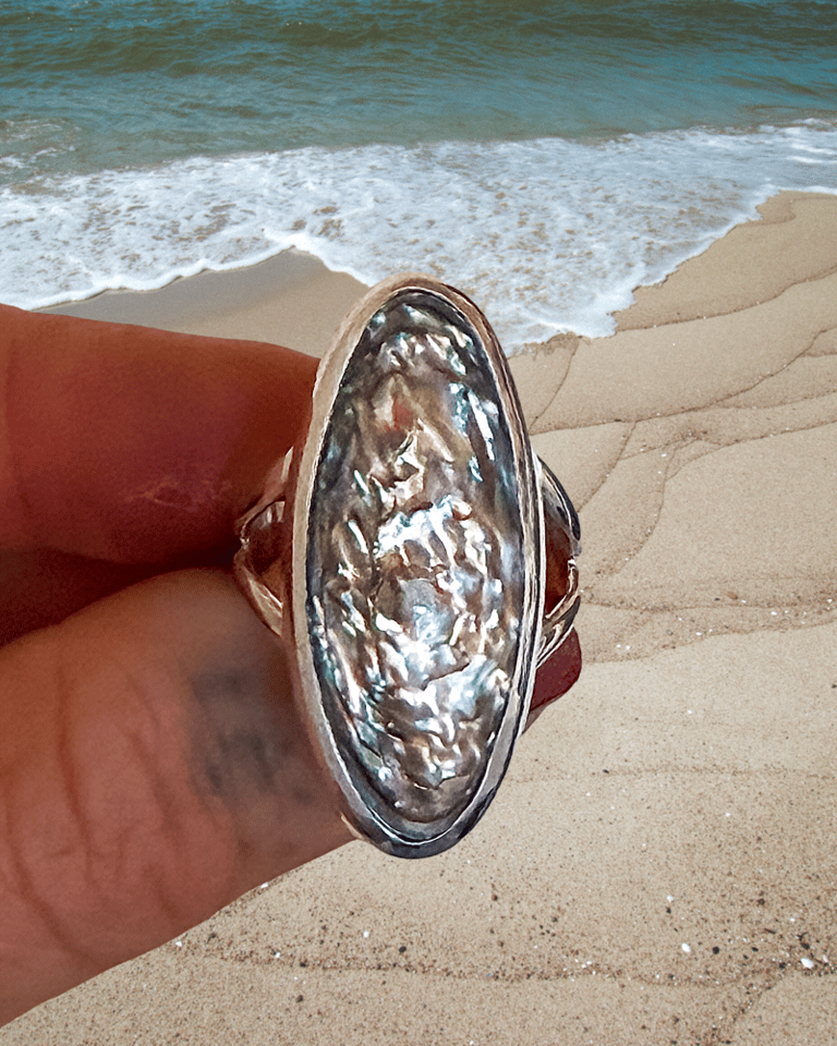 ABALONE RING / Size 8