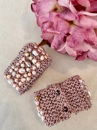 Image 2 of Pale Pink Pearl Crochet Cuff