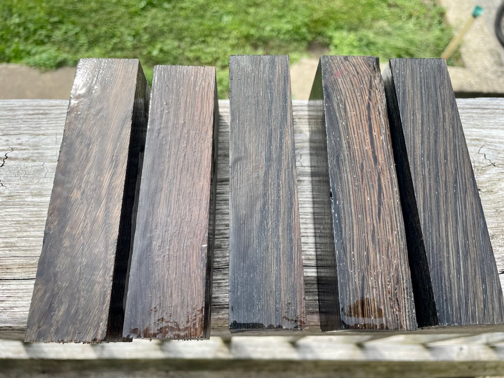 Image of Stabilized Bog Oak Knife Block