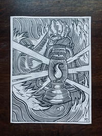 Image 1 of 'Hold Fast' Blockprint (Rebirth)