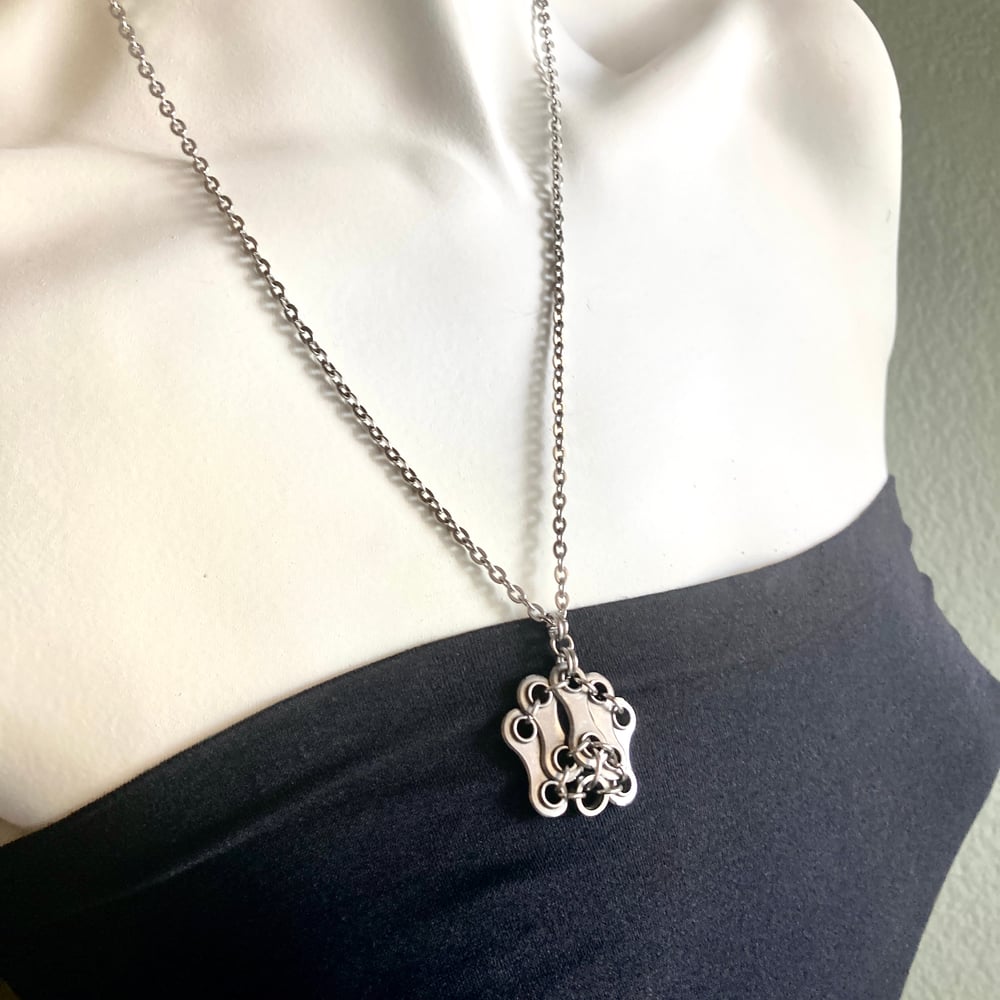 Image of SHIELD Upcycled Bike Chain Pendant