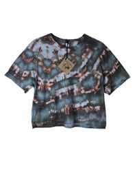 Image 2 of S Crop Tee in Ember Ice Dye