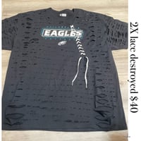 2X Eagle black lace destroyed