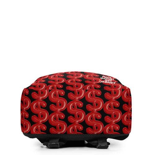 Image of DOLLAR SIGN BACKPACK RED