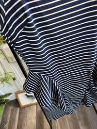 Image 3 of blue stripe ruffle dress