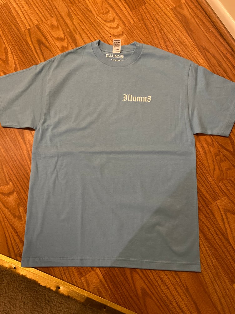 Image of Light blue old English