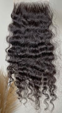 Image 1 of Raw Burmese HD Curly Closure 5x5