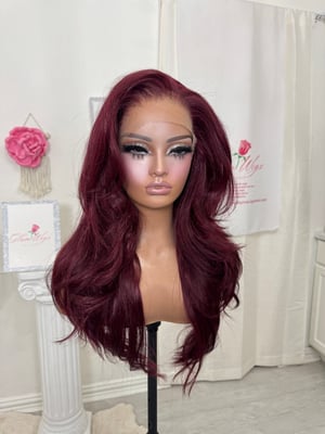 Image of Burgundy free part luxury (ready to ship) 