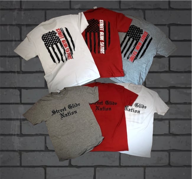 Street Glide Nation Vertical Flag T