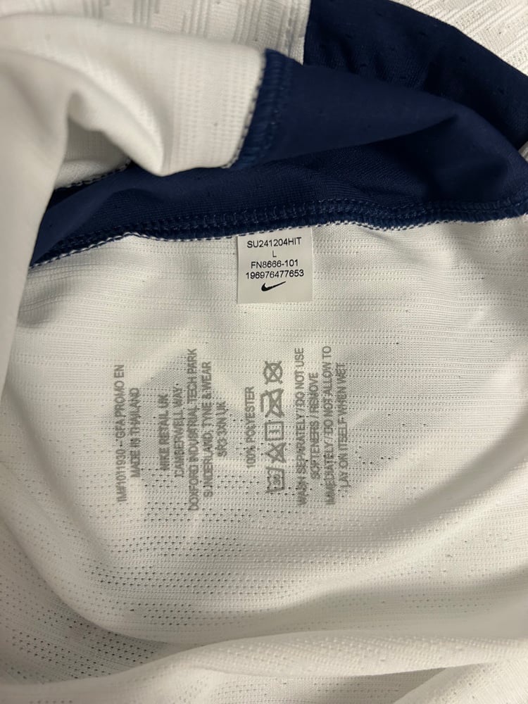 Image of Tottenham Hotspur “VAN DE VEN 37” Vaporknit 2024/25 Home Europa Final Shirt (L)