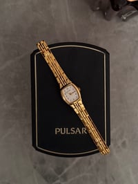 Image 1 of Pulsar By SEIKO Gold Tone White Dial - NEW IN BOX ✨