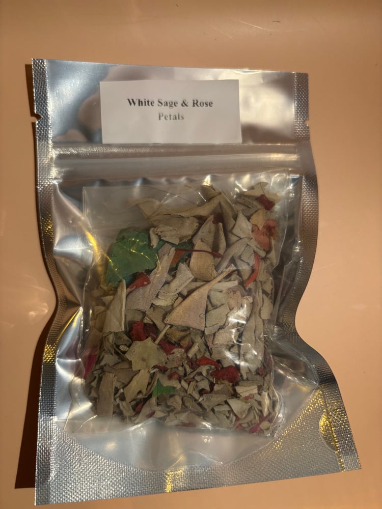 Image of Loose White Sage & Rose 🌹 Petals Mix
