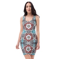 Image 1 of Tribal Fish Bodycon Dress