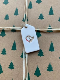 Image 3 of Ceramic Christmas rectangular Tags