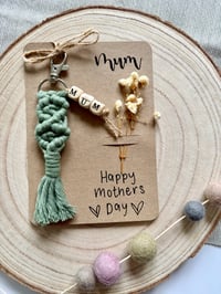 Image 2 of Mother's Day Macrame personalised keychain