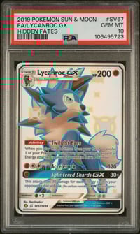 PSA 10 Lycanroc Gx FA ENG