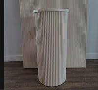 Image 3 of Ripple White pedestal ( for rent only) round pedestal of 36 x 14.5 inches