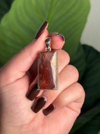 Image 1 of LAGUNA LACE AGATE PENDANT WITH CHAIN P (.925 SS)