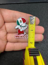 Image 2 of Mexico Vintage Walking Kid Enamel Pin