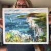 Bempton Cliffs - Limited Edition Giclee Print 16x20"