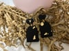 Black and gold dangles 