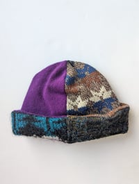 Image 3 of Upcycled Reversible Beanie Mohair x Cashmere