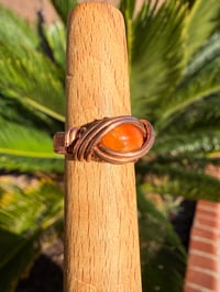 Image 4 of Carnelian copper ring