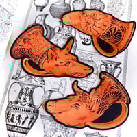 Image 1 of Greek Animal Head Vessel Stickers