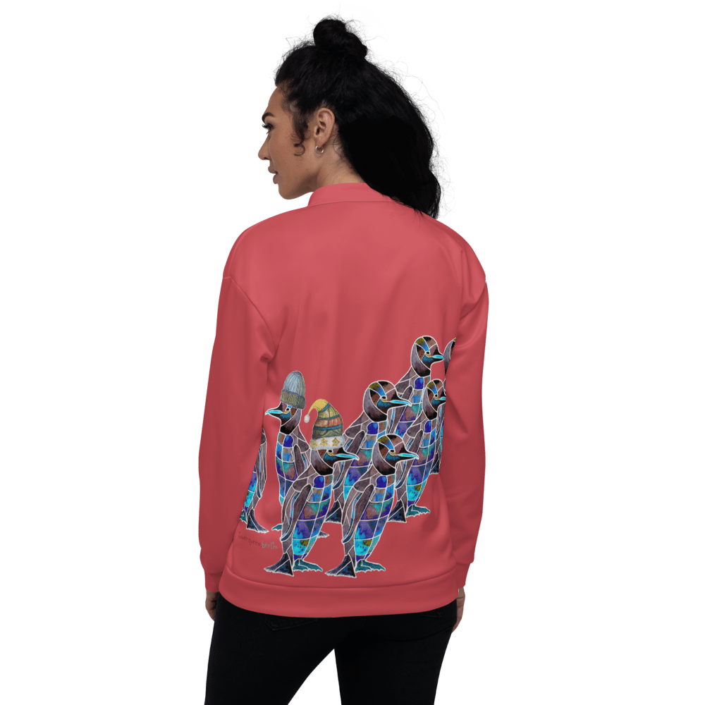 Image of Blue Penguins Art-Space Unisex Bomberjacke Mandy