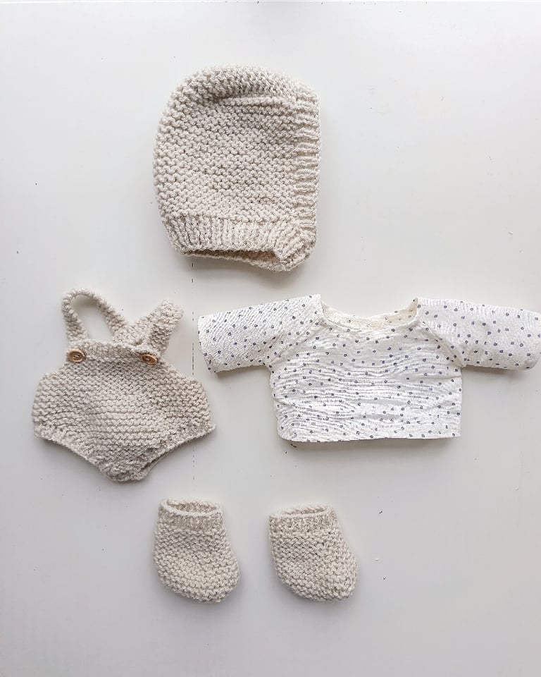 Tenue barboteuse gris clair Image 2