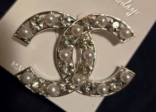Image of Brooch-Silver & Pearls
