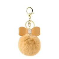 Image 2 of Fluffy Bow Keychain