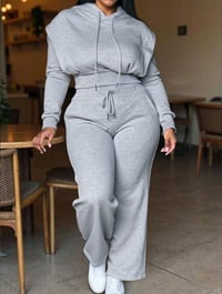 Image 1 of Gray Jogget set 