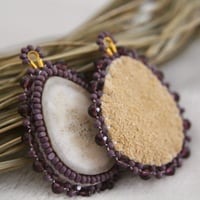 Image 1 of Purple Antler Dangles