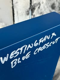 Image 1 of Westingfaux Blue Crosscut Paper