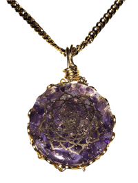 Image 1 of Amethyst Orgonite pendant