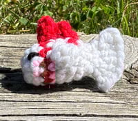 Image 1 of Mini Red and White Goldfish Amigurumi