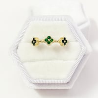 Image 1 of Green Clover Ring