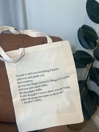 Image 1 of Poem Tote 