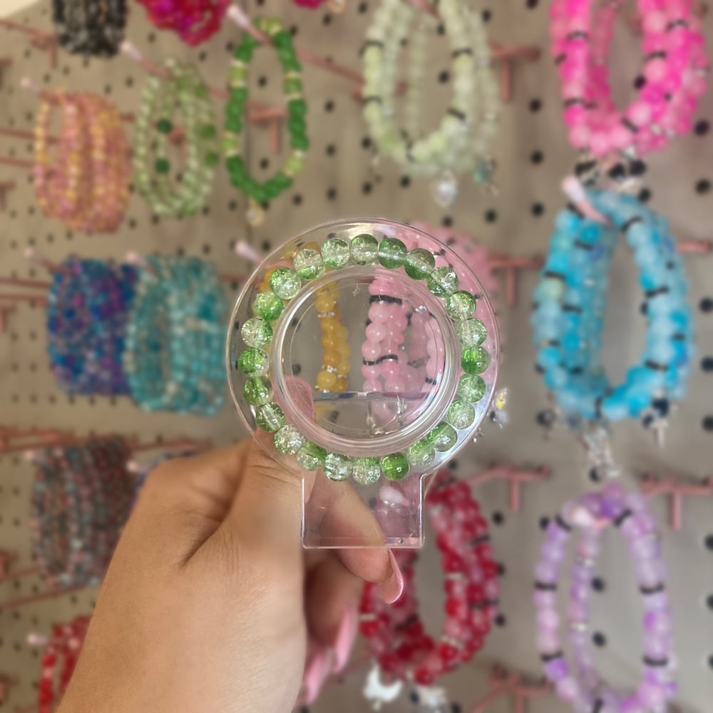 Image of Green Beaded