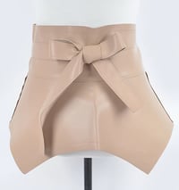 The Nude Faux Leather Skirt Belt 