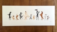 Image 1 of ORIGINAL ARTWORK - Another Eleven Dancing Dogs - 65x25cm