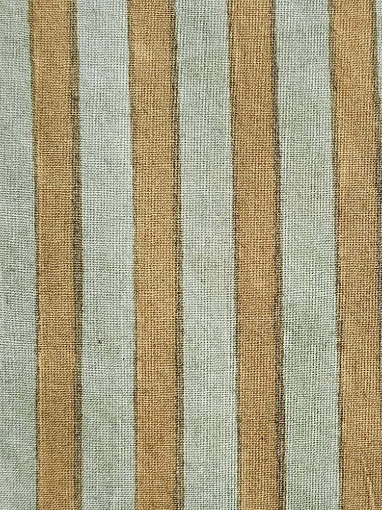 Image of Namaste fabric green stripe 