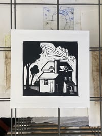 Image of Square House Original Print